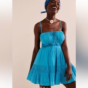 Free People Sky Blue Strappy Sundress